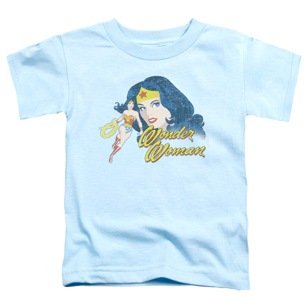Justice League Portrait Toddler Kids Youth T Shirt Light Blue