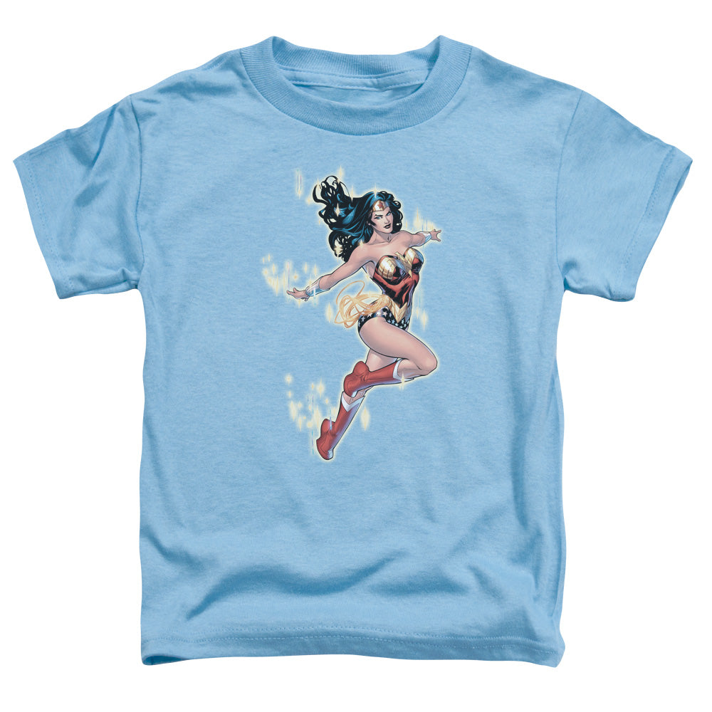 Justice League Simple Wonder Toddler Kids Youth T Shirt Carolina Blue