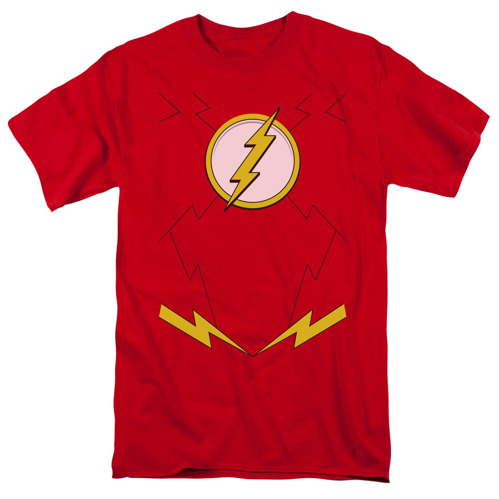 Justice League Of America New Flash Uniform Mens T Shirt Red Officially Licensed