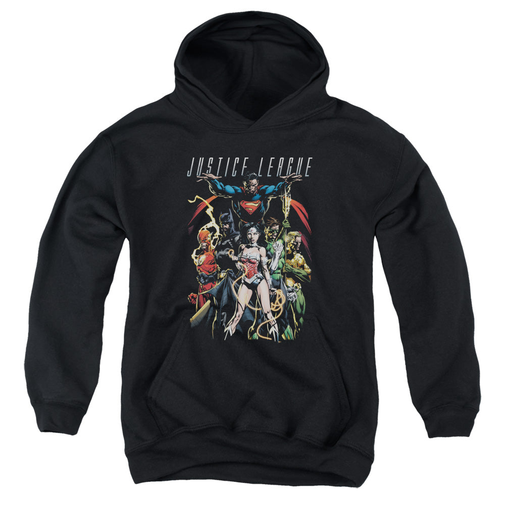 Justice League Dark Days Kids Youth Hoodie Black