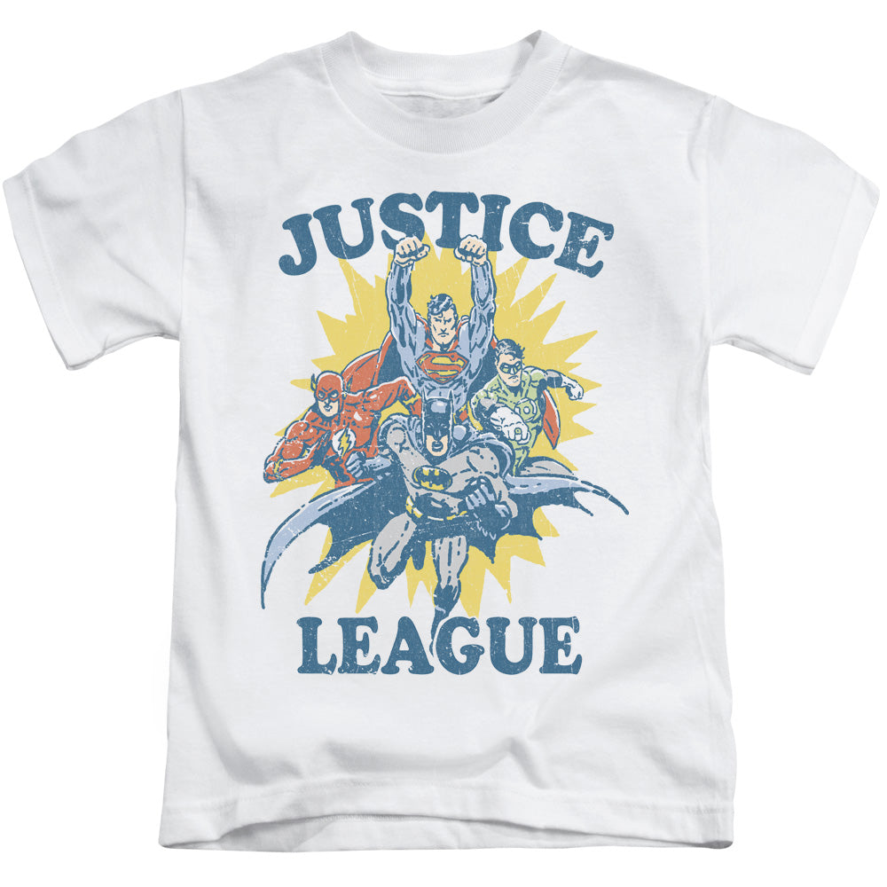 Justice League Lets Do This Juvenile Kids Youth T Shirt White