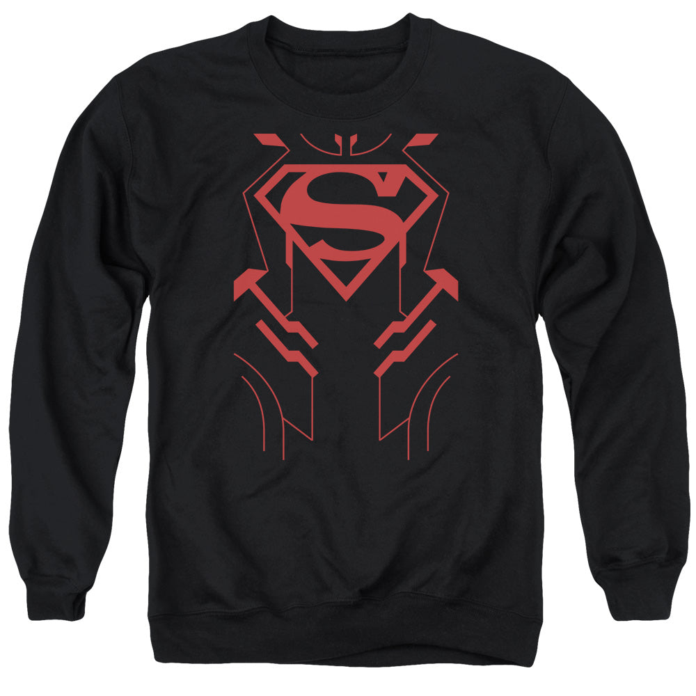 Justice League Superboy Mens Crewneck Sweatshirt Black