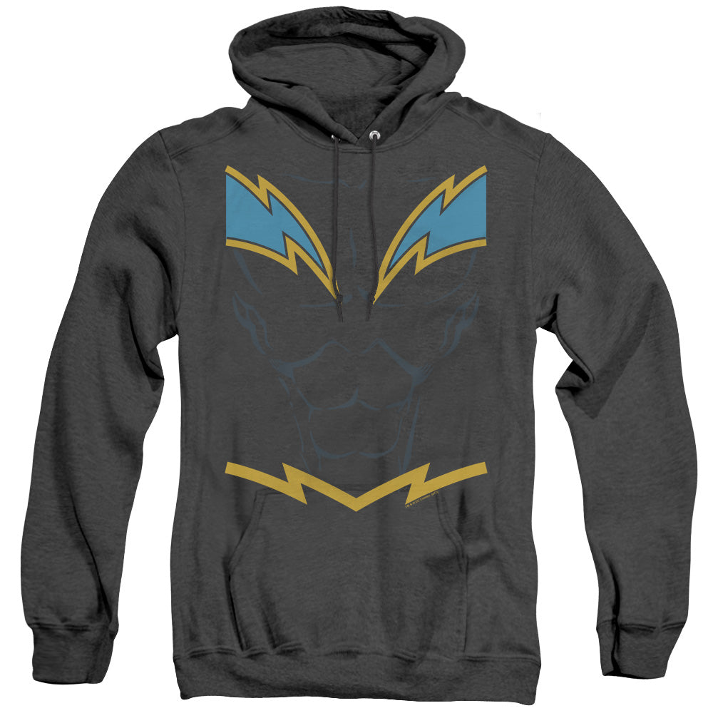 Justice League Black Lightning Heather Mens Hoodie Black