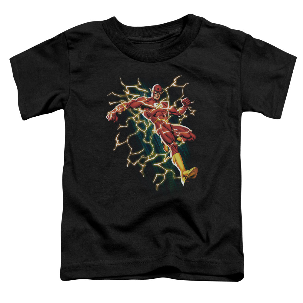 Justice League Electric Death Toddler Kids Youth T Shirt Black