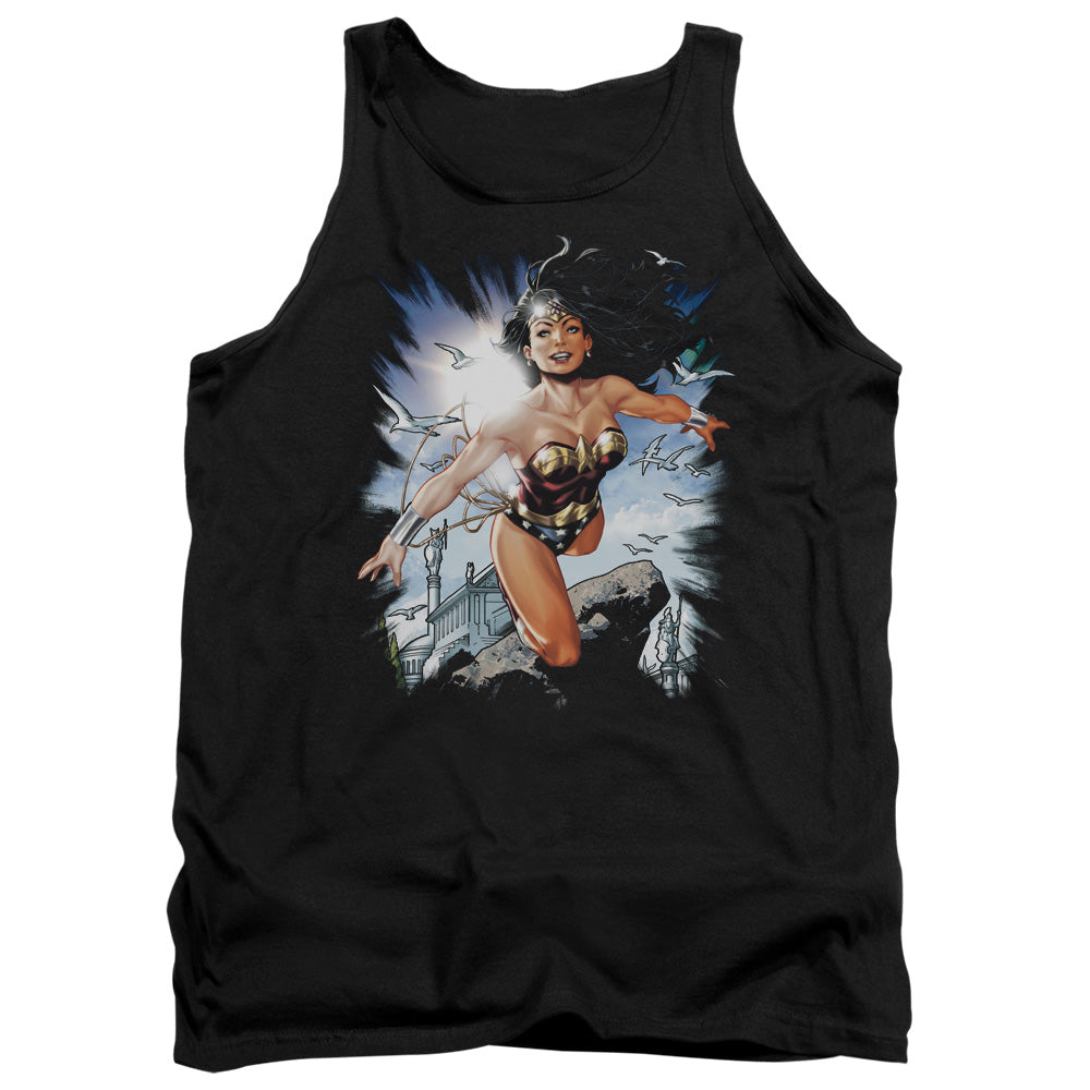 Justice League of Themyscira Mens Tank Top Shirt Black