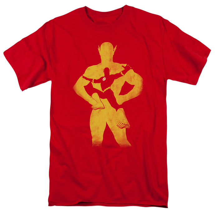 Justice League Flash Knockout Mens T Shirt Red