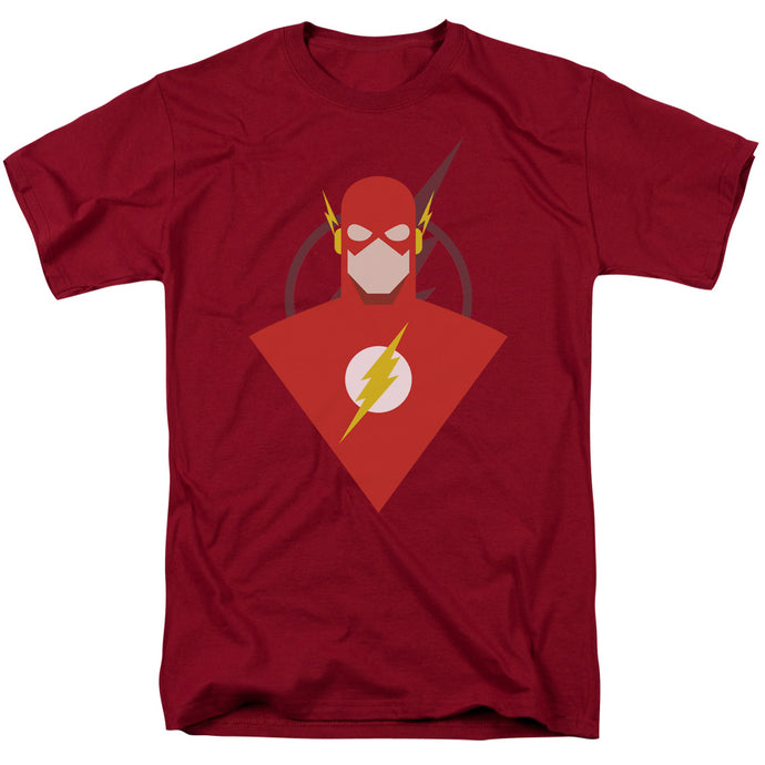 Justice League Simple Flash Mens T Shirt Cardinal