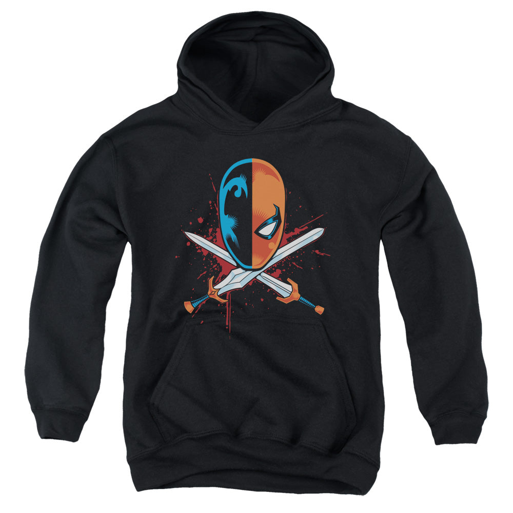 Justice League Crossed Swords Kids Youth Hoodie Black