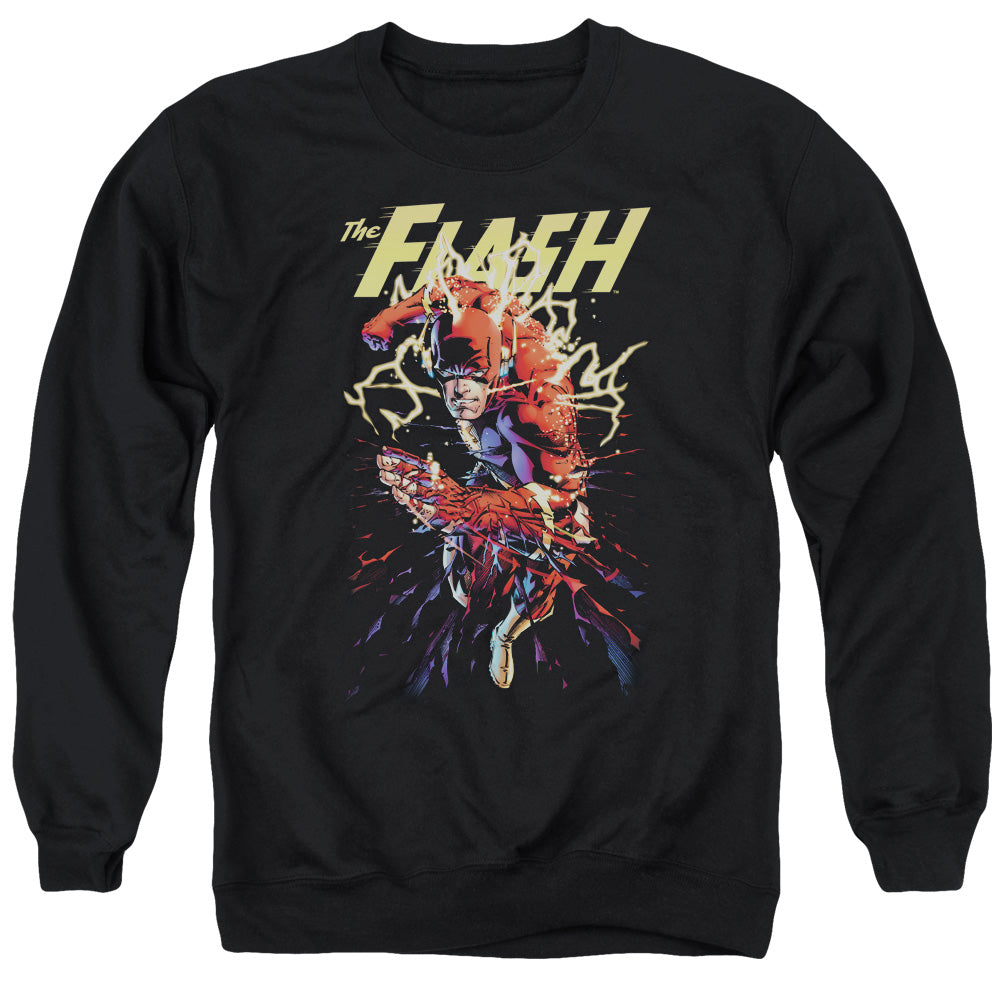 Justice League Ripping Apart Mens Crewneck Sweatshirt Black