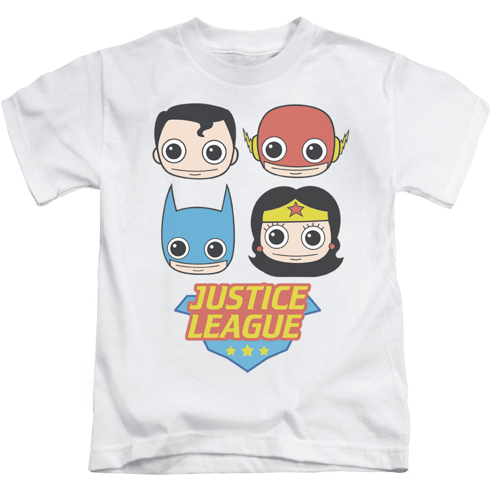 Justice League Lil League Juvenile Kids Youth T Shirt White