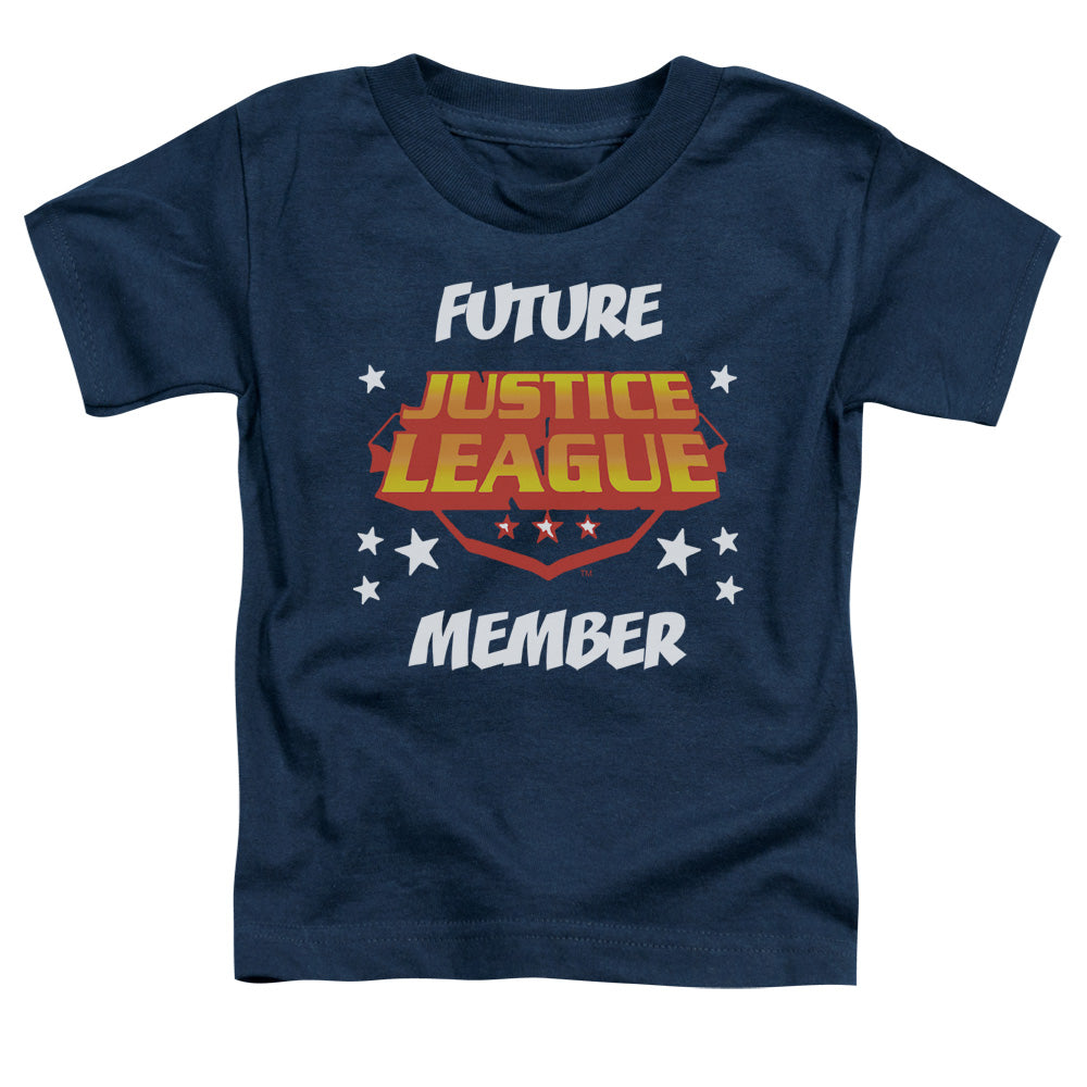 Justice League Future Member Toddler Kids Youth T Shirt Navy Blue