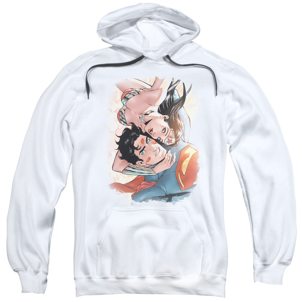 Justice League Love Birds Mens Hoodie White