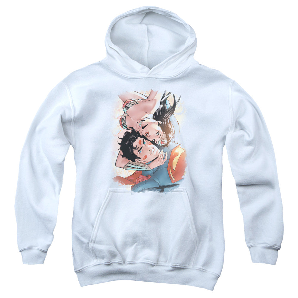Justice League Love Birds Kids Youth Hoodie White