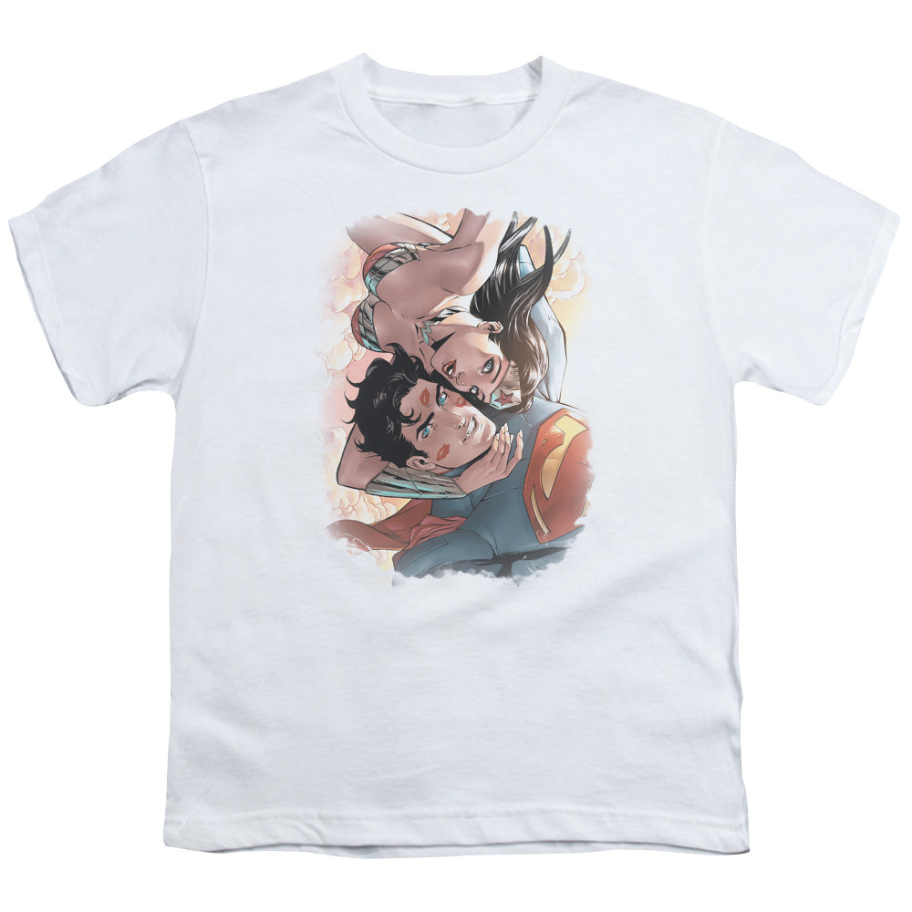 Justice League Love Birds Kids Youth T Shirt White