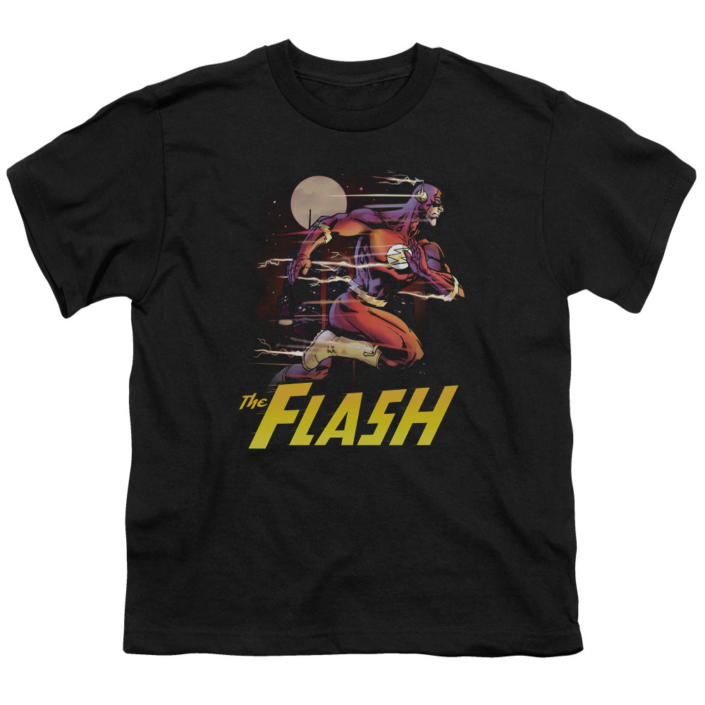 Justice League City Run Kids Youth T Shirt Black