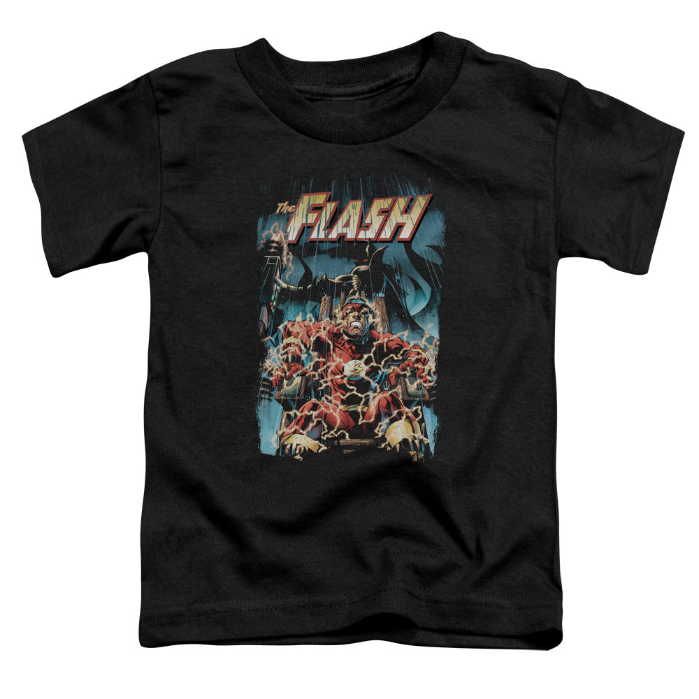 Justice League Electric Chair Toddler Kids Youth T Shirt Black