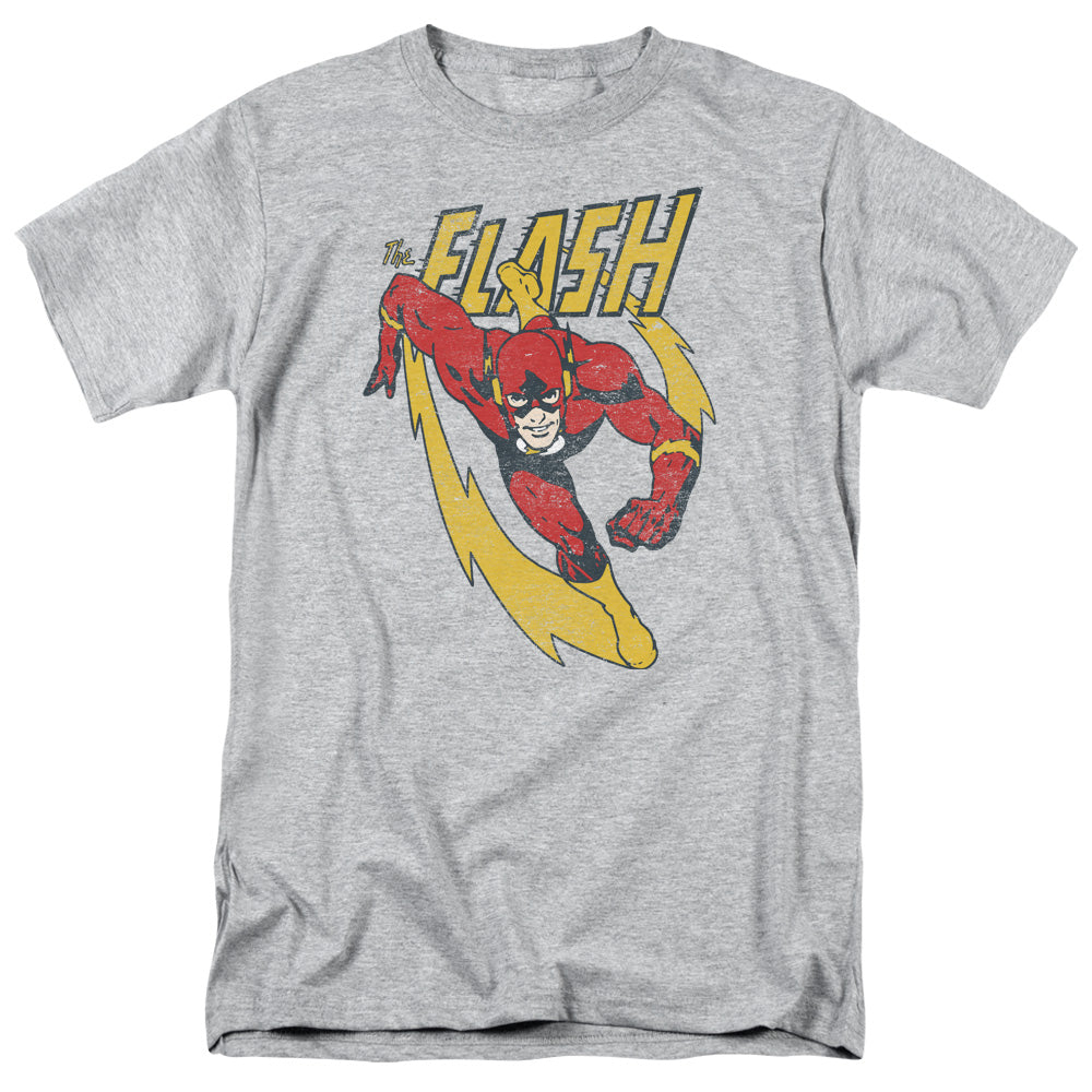 Justice League Of America Lightning Trail Mens T Shirt Athletic Heather Officially Licensed