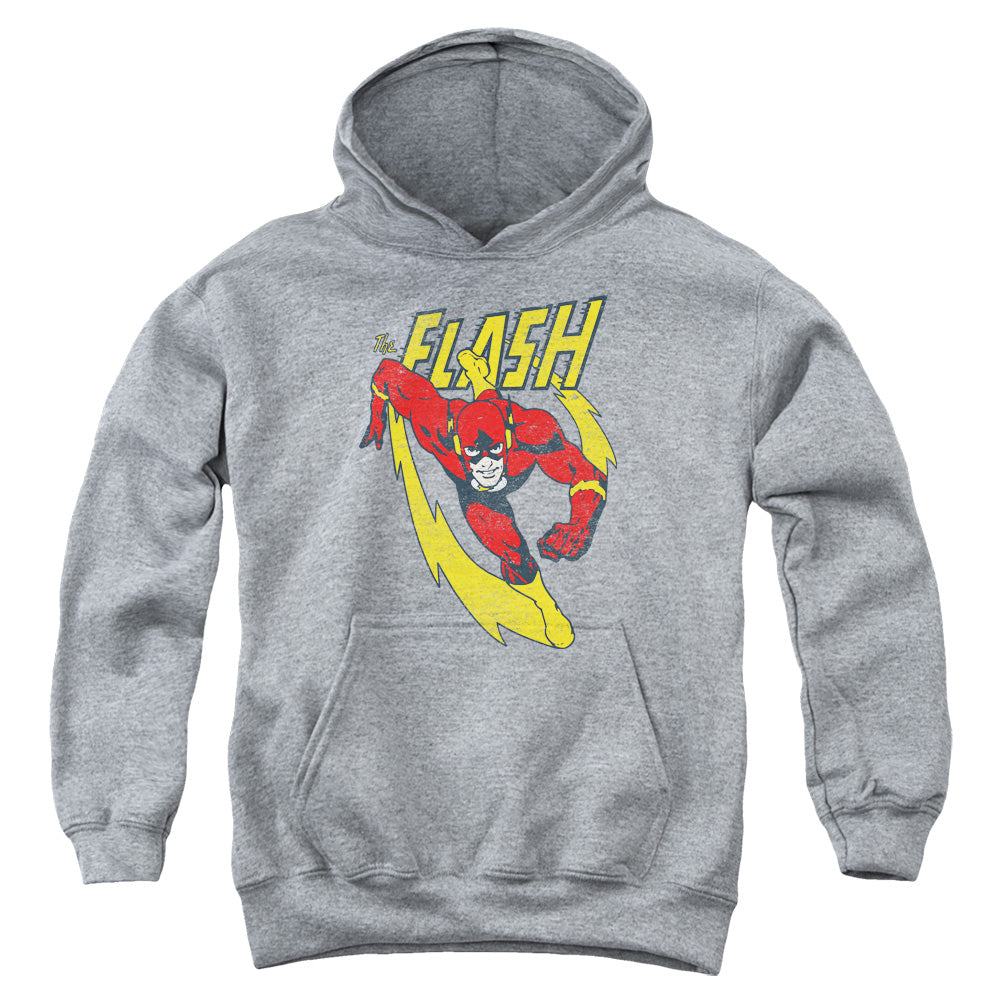 Justice League Lightning Trail Kids Youth Hoodie Athletic Heather