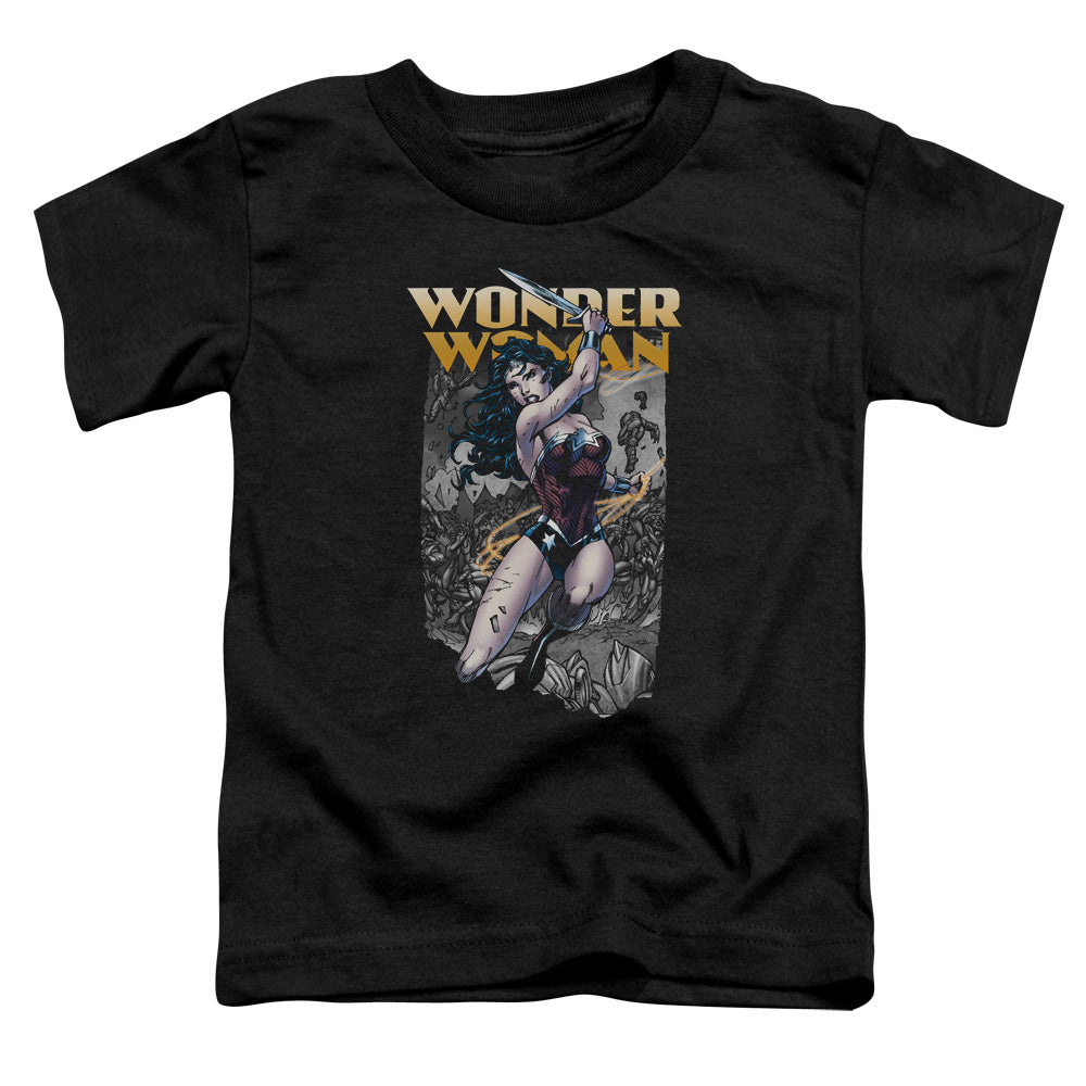 Justice League Wonder Slice Toddler Kids Youth T Shirt Black