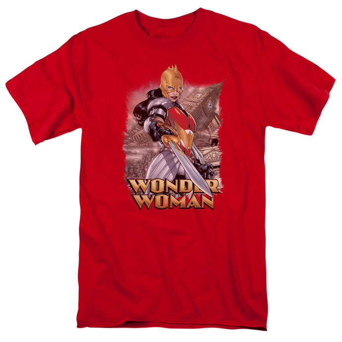 Justice League Wonder Woman Mens T Shirt Red