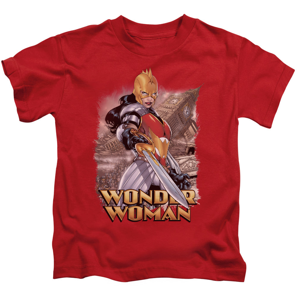 Justice League Wonder Woman Juvenile Kids Youth T Shirt Red