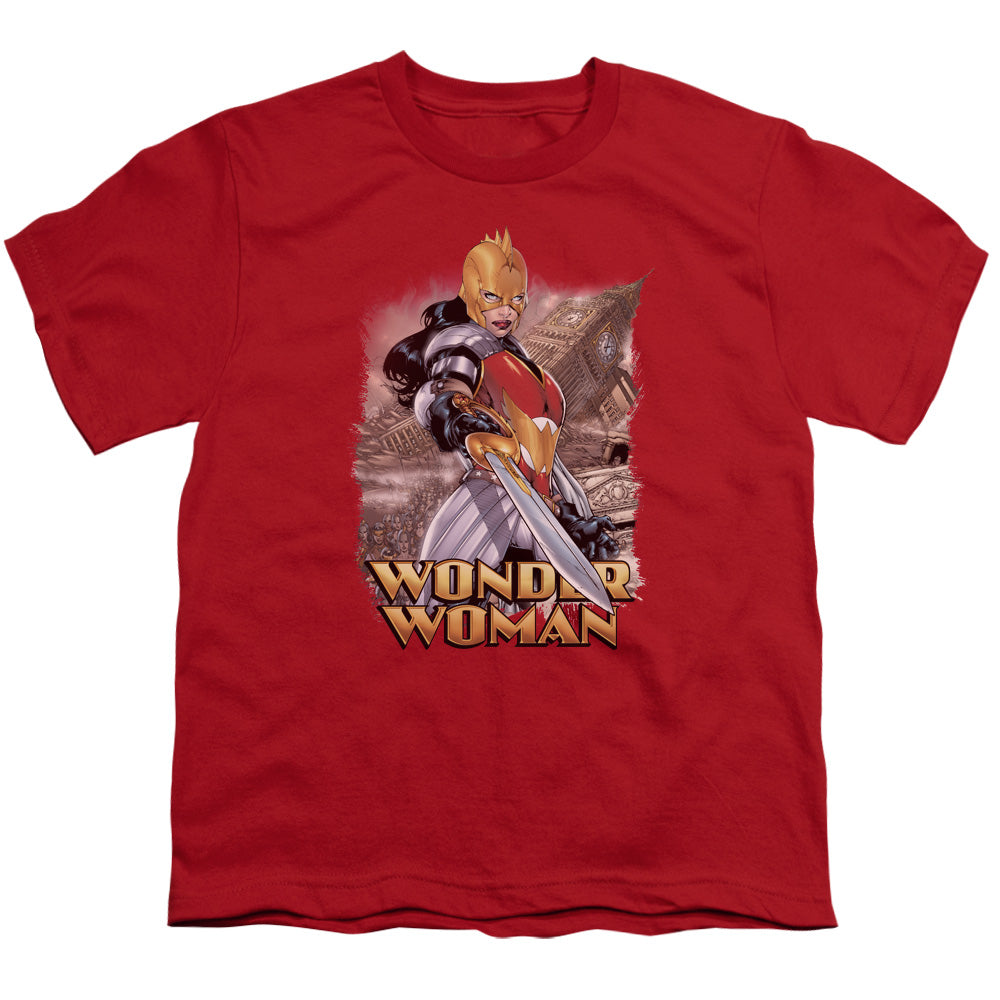 Justice League Wonder Woman Kids Youth T Shirt Red