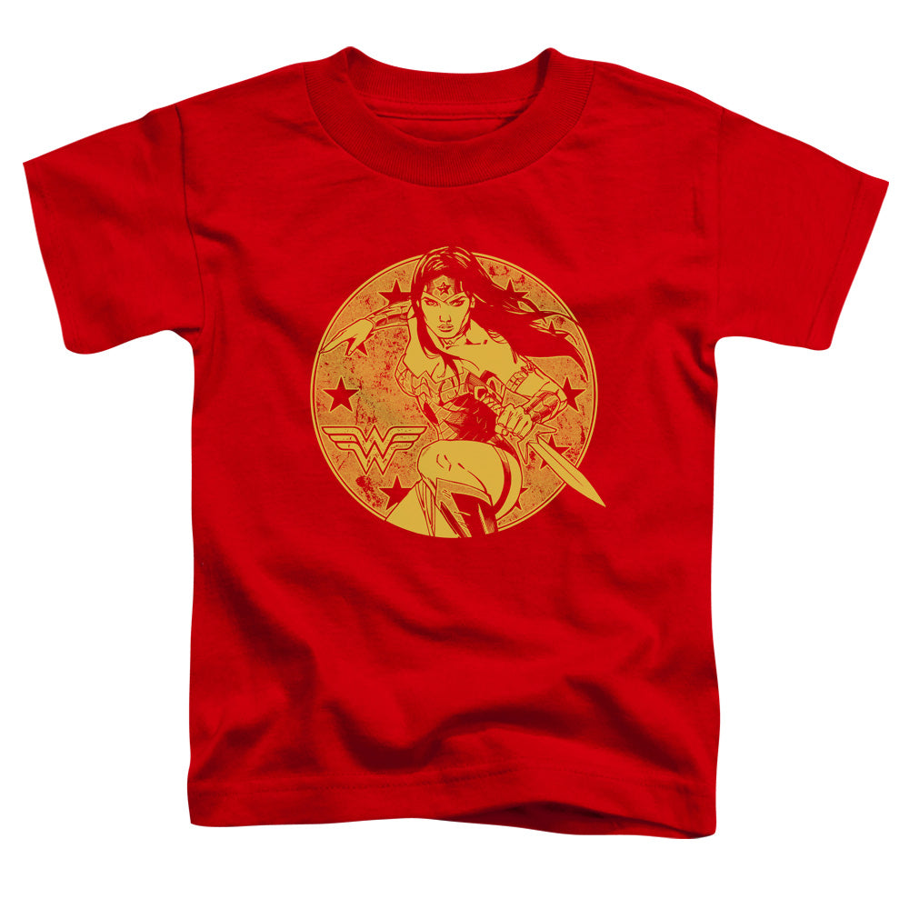 Justice League Young Wonder Toddler Kids Youth T Shirt Red