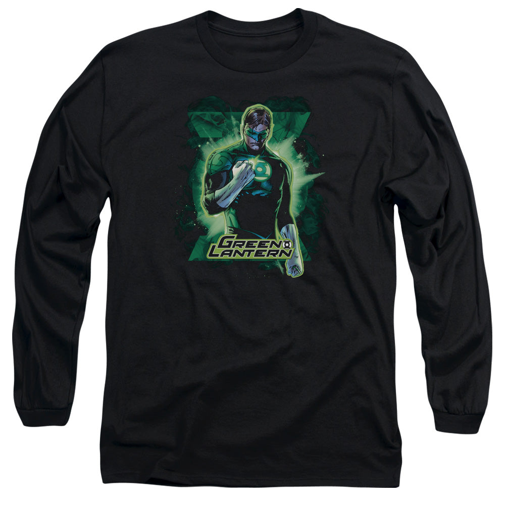 Justice League Gl Brooding Mens Long Sleeve Shirt Black