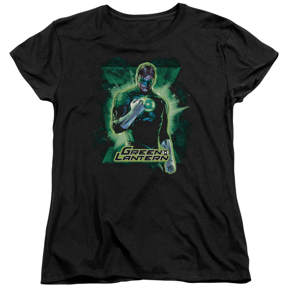Justice League Gl Brooding Womens T Shirt Black