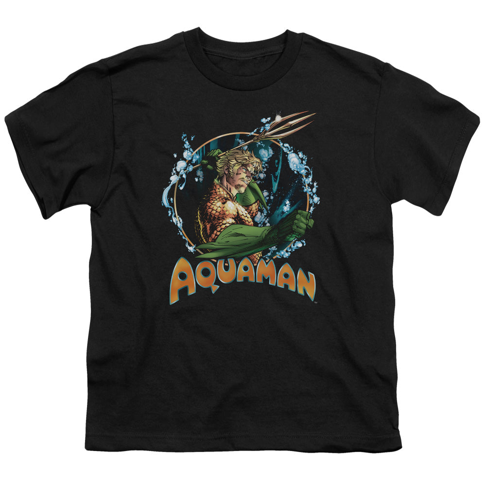 Justice League Ruler of the Seas Kids Youth T Shirt Black
