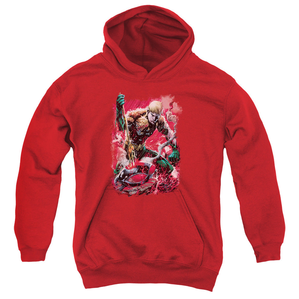 Justice League Finished Kids Youth Hoodie Red