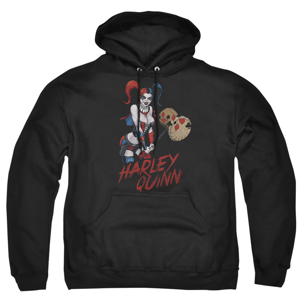Justice League Of America Harley Hammer Mens Hoodie Black Officially Licensed