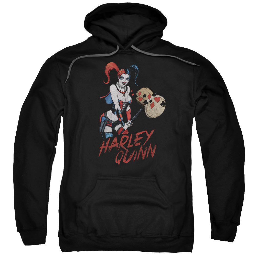 Justice League Harley Hammer Mens Hoodie Black
