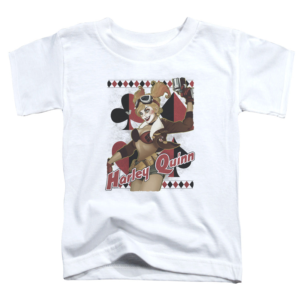 Justice League Harley Bombshetll Toddler Kids Youth T Shirt White