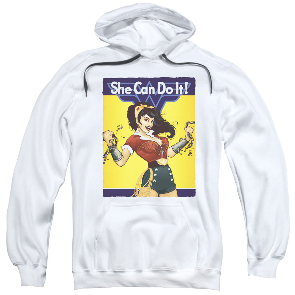 Justice League Wonder Bombshell Mens Hoodie White
