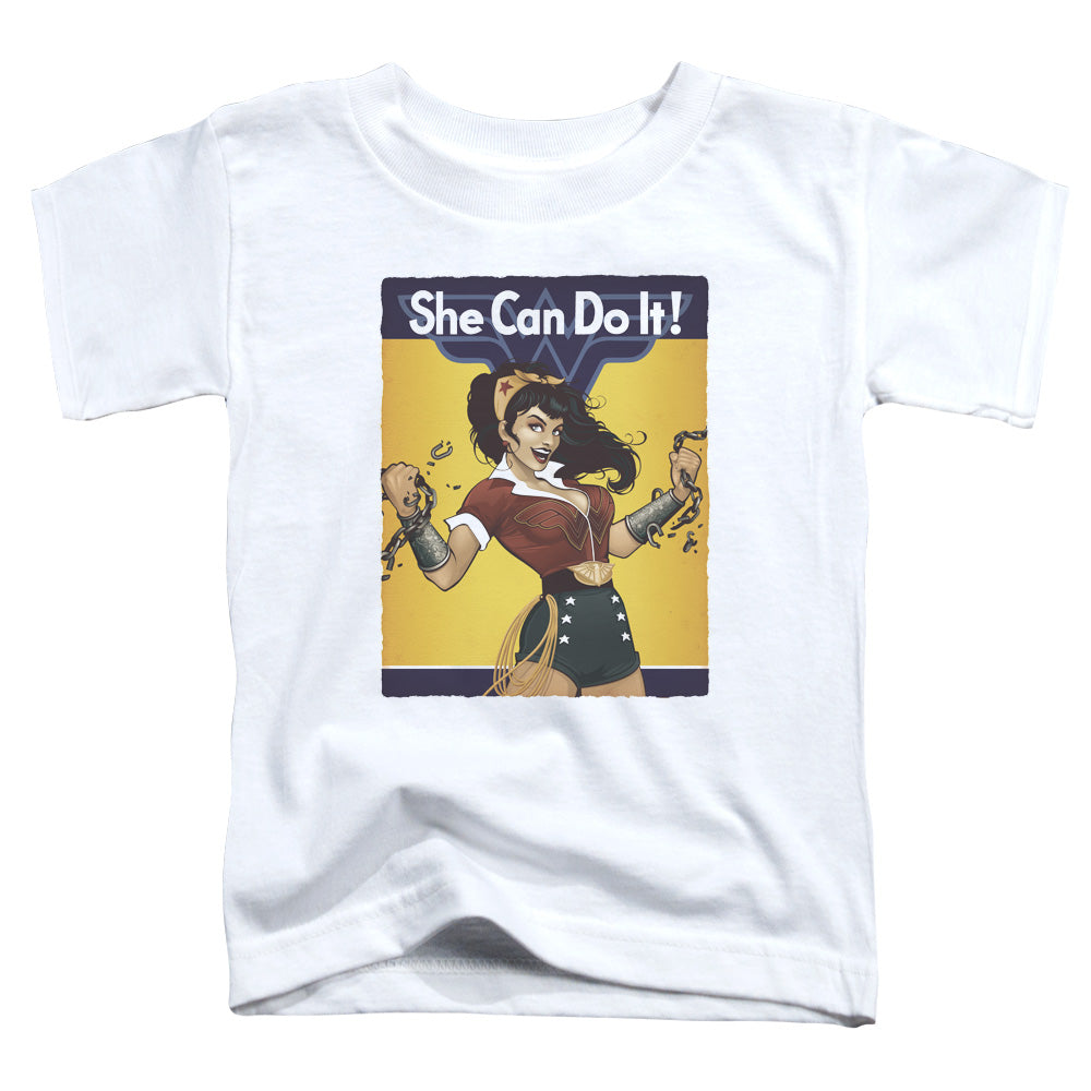 Justice League Wonder Bombshell Toddler Kids Youth T Shirt White