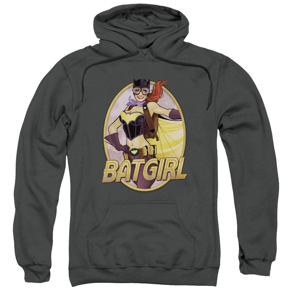Justice League Batgirl Bombshell Mens Hoodie Charcoal
