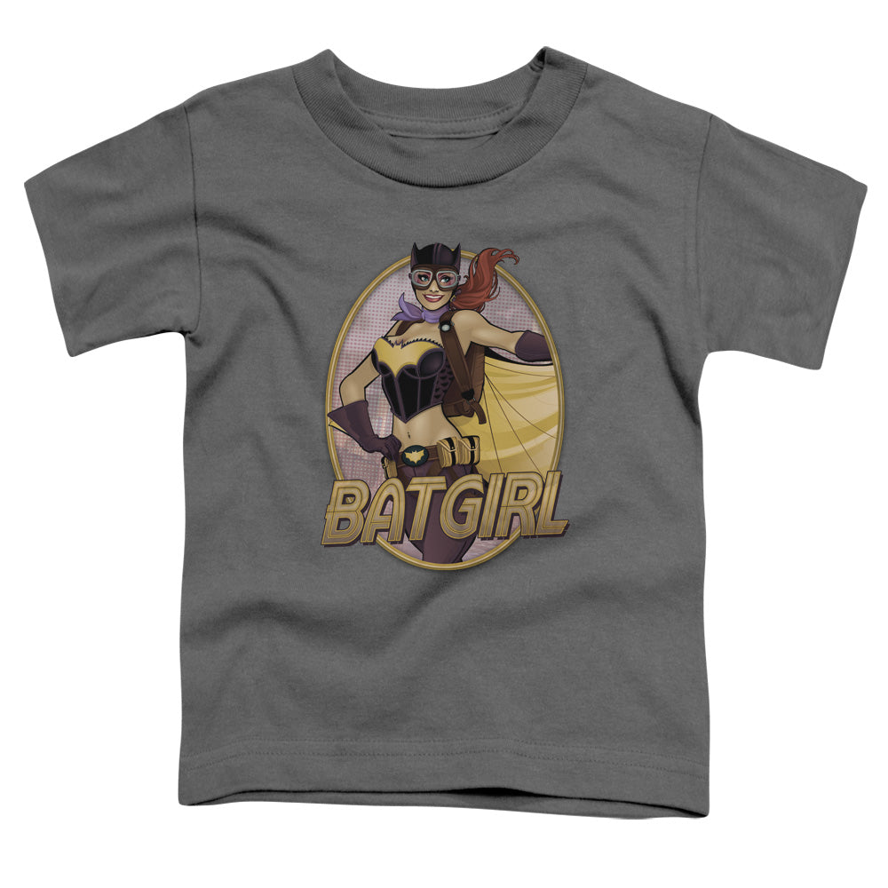 Justice League Batgirl Bombshell Toddler Kids Youth T Shirt Charcoal