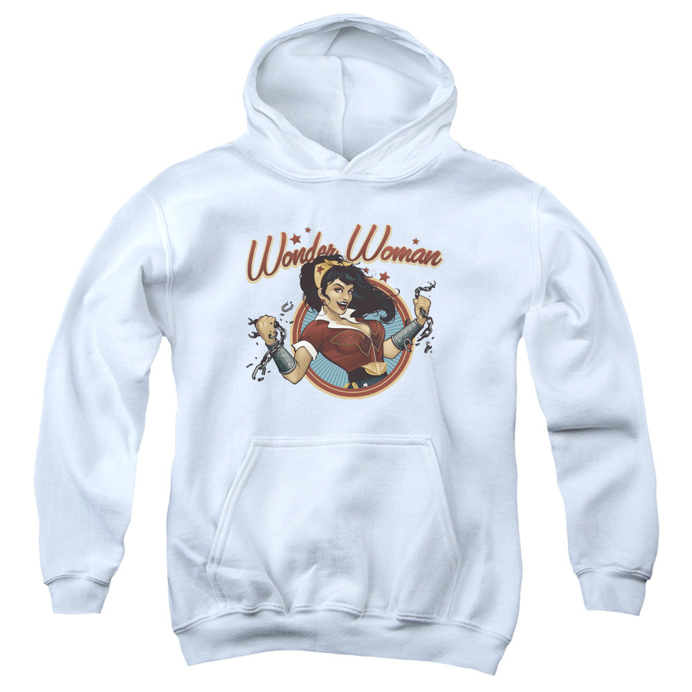 Justice League Wonder Break Kids Youth Hoodie White