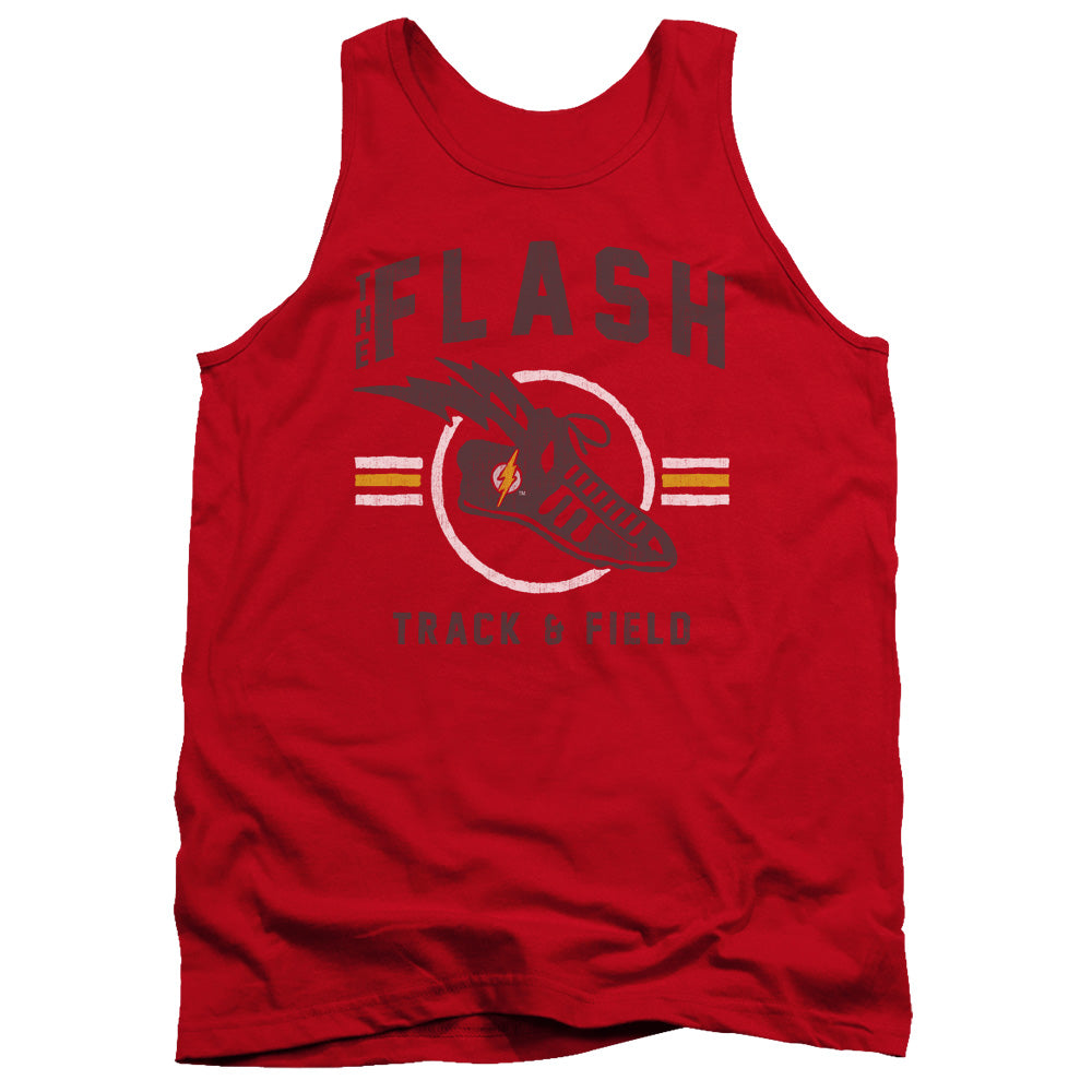 Justice League Track and Field Mens Tank Top Shirt Red