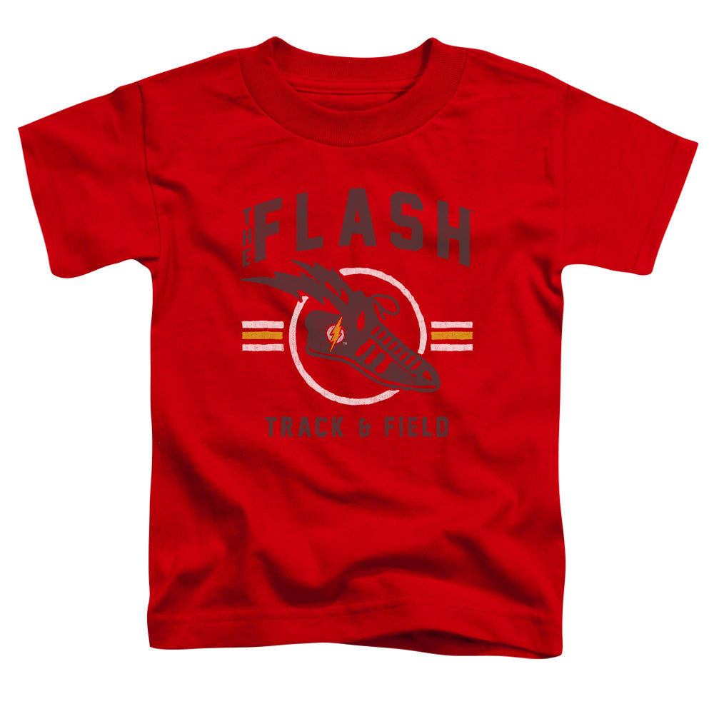 Justice League Track and Field Toddler Kids Youth T Shirt Red