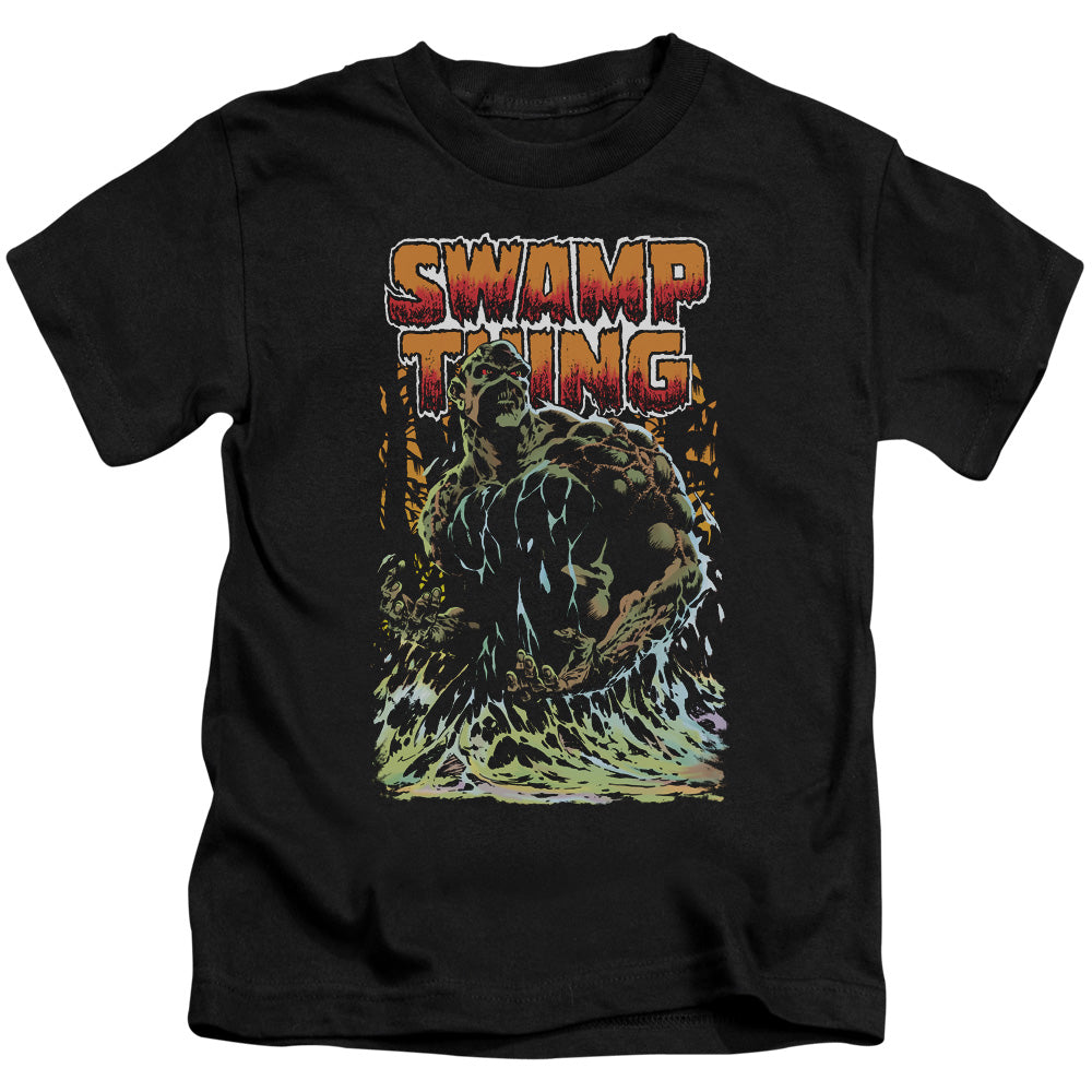 Justice League Swamp Thing Juvenile Kids Youth T Shirt Black