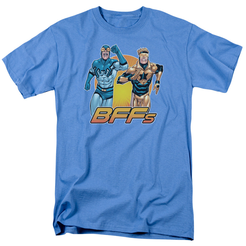 Justice League Of America Booster Beetle Bff Mens T Shirt Carolina Blue Officially Licensed