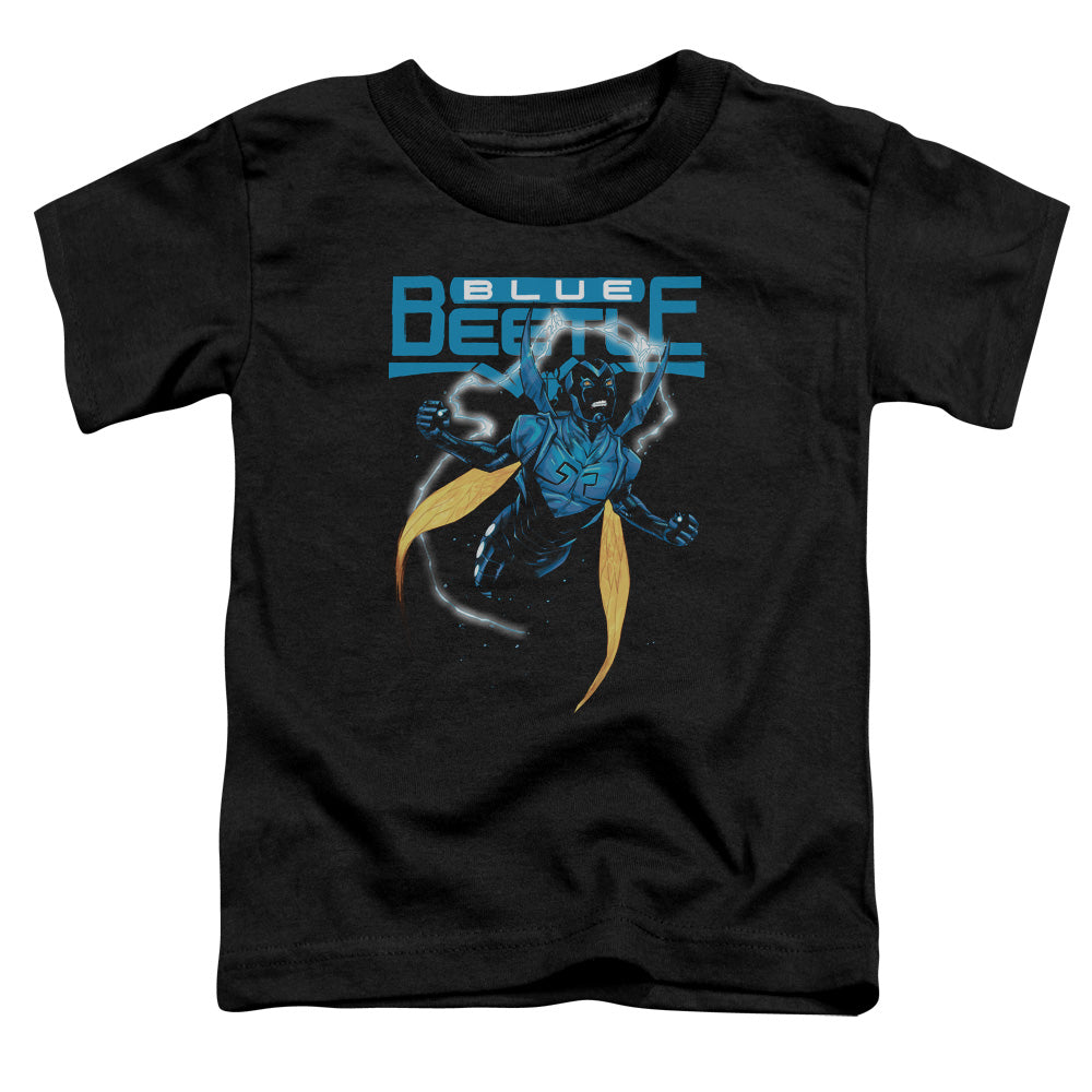 Justice League Blue Beetle Toddler Kids Youth T Shirt Black