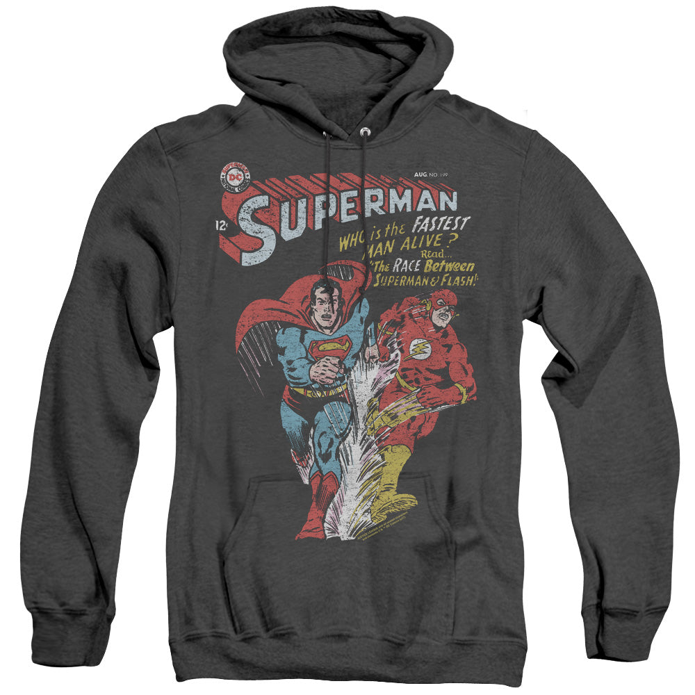 Justice League Fastest Heather Mens Hoodie Black