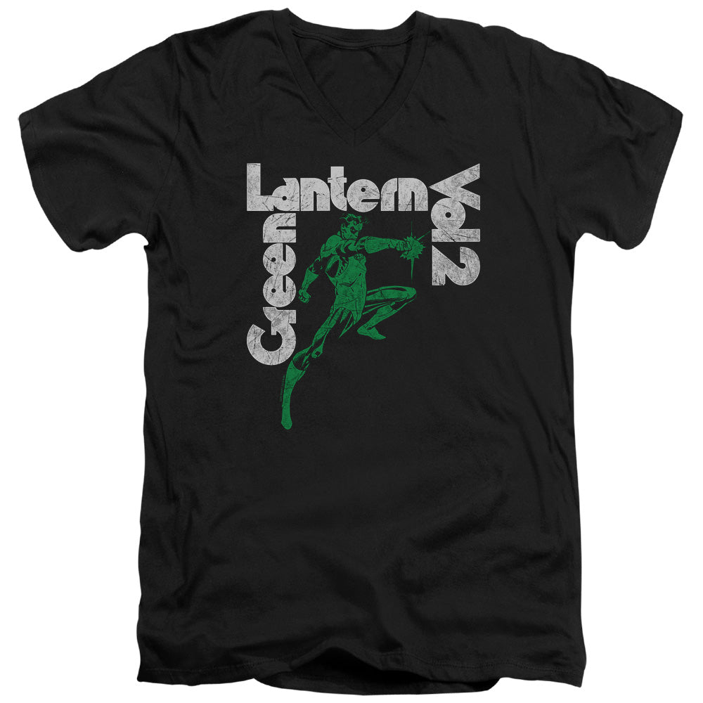 Green Lantern Green Lantern Vol 2 Mens Slim Fit V-Neck T Shirt Black