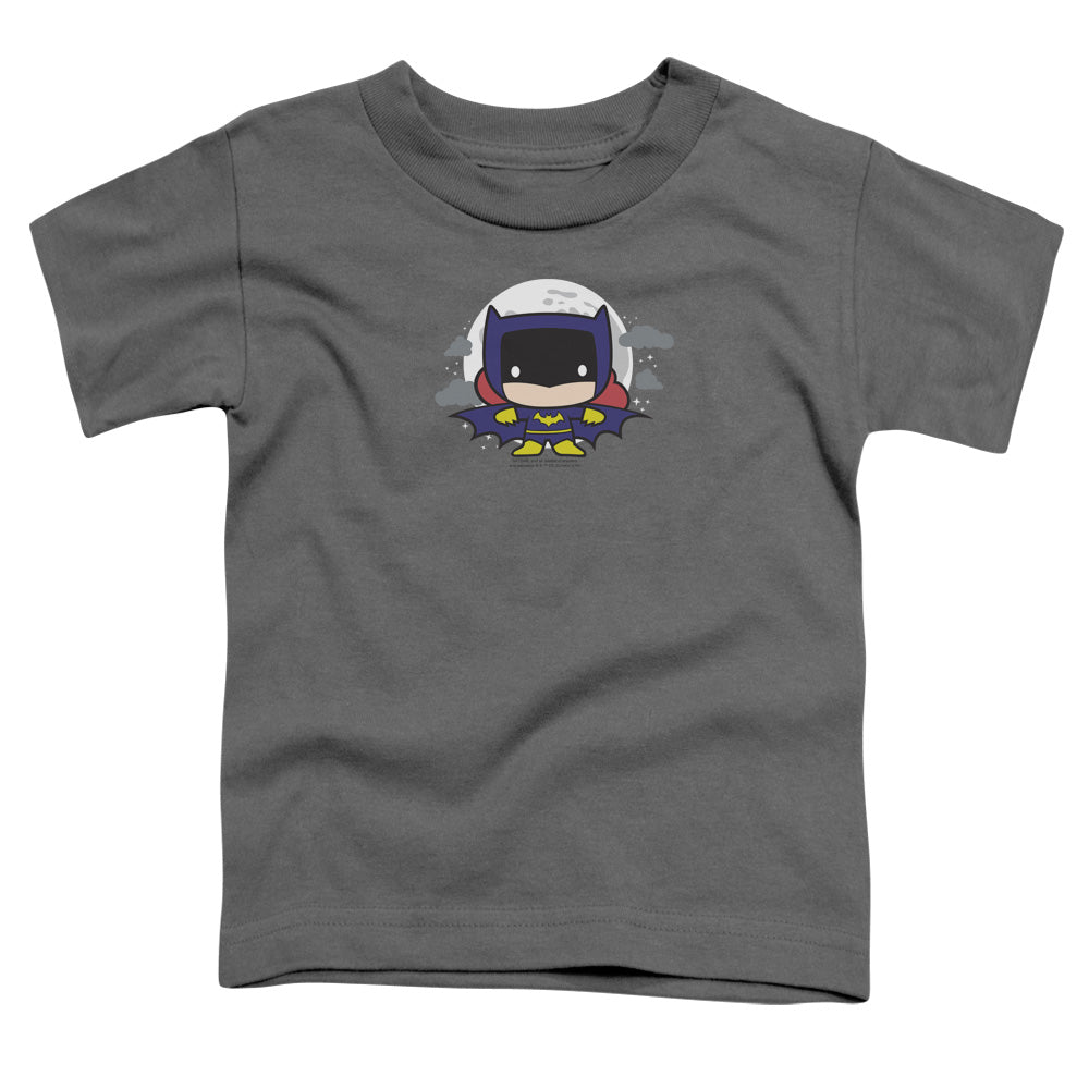 Justice League Batgirl Chibi Toddler Kids Youth T Shirt Charcoal