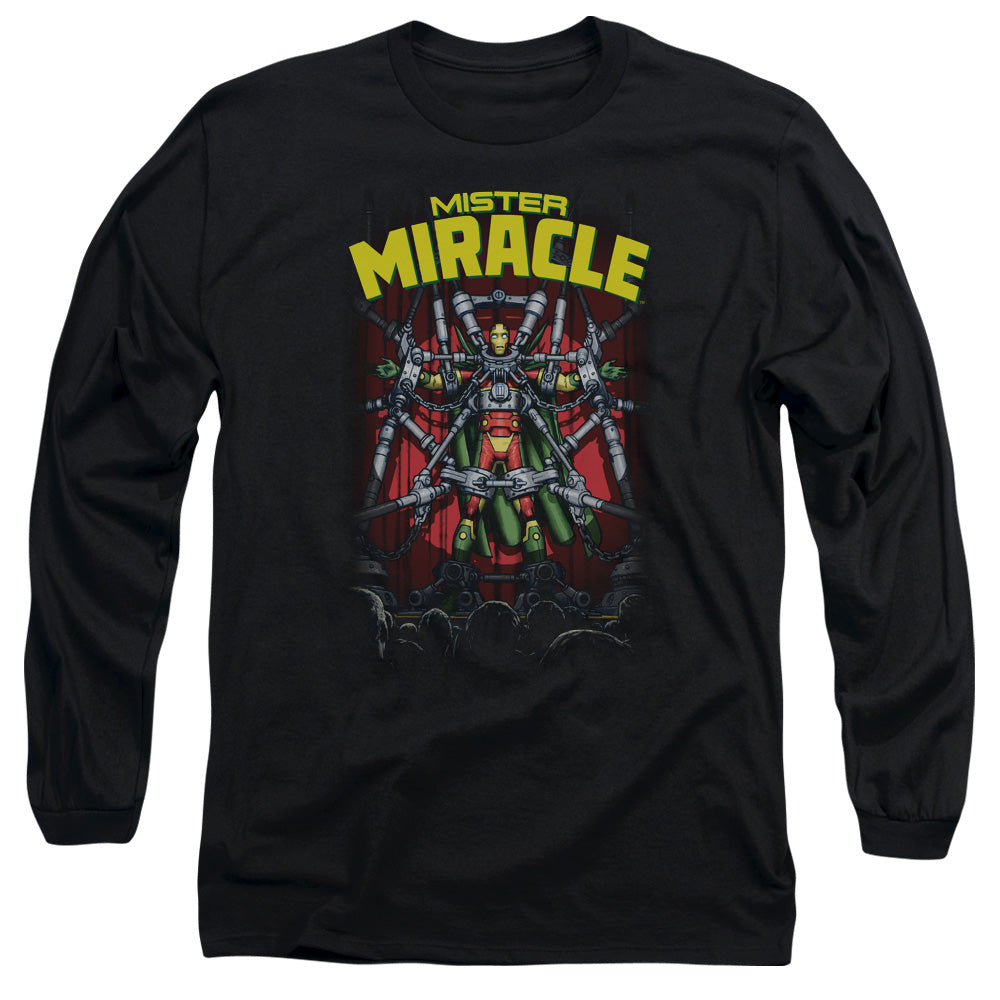 Justice League Mister Miracle Mens Long Sleeve Shirt Black