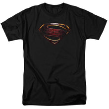 Load image into Gallery viewer, Justice League Movie Superman Logo Mens T Shirt Black