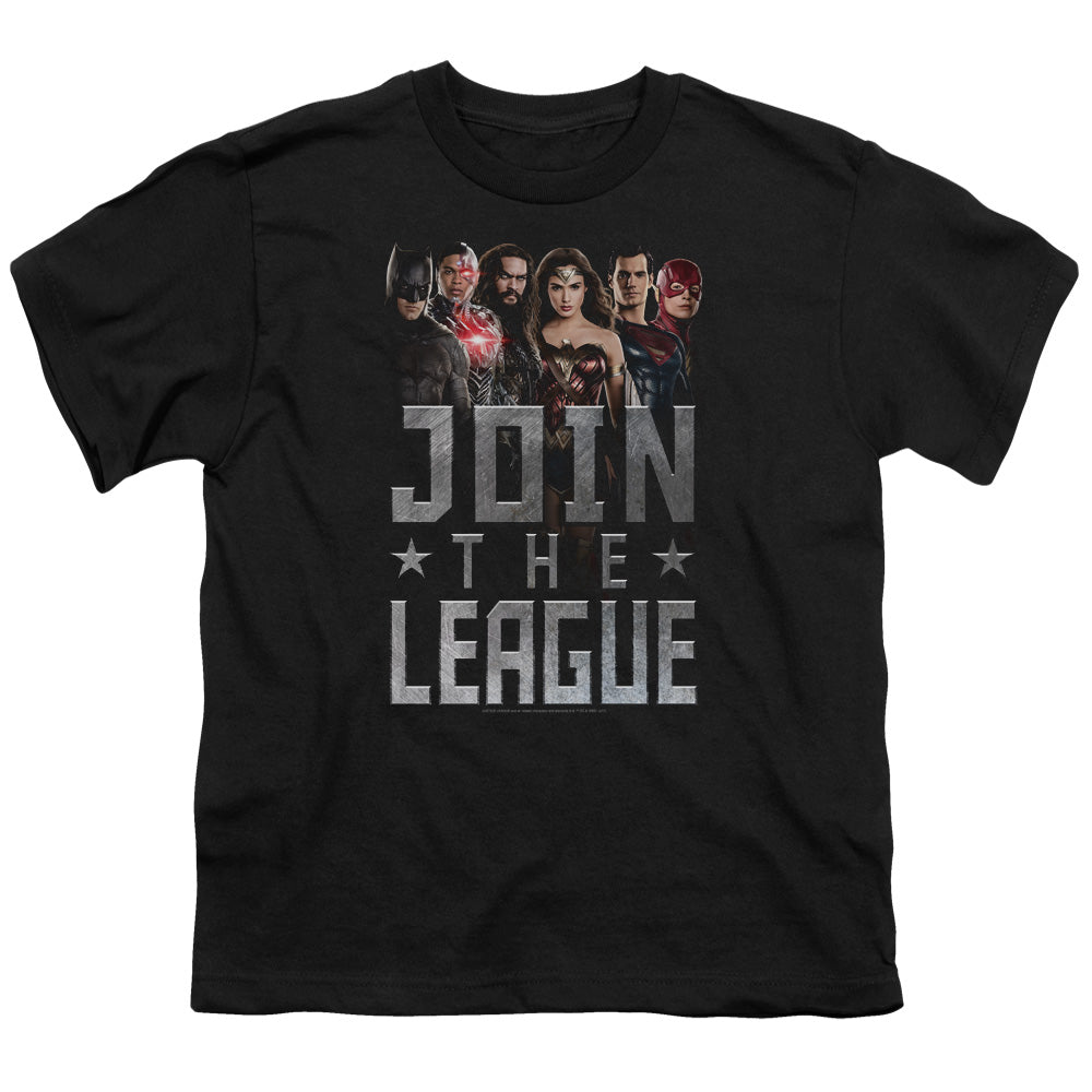 Justice League Movie Join the League Kids Youth T Shirt Black